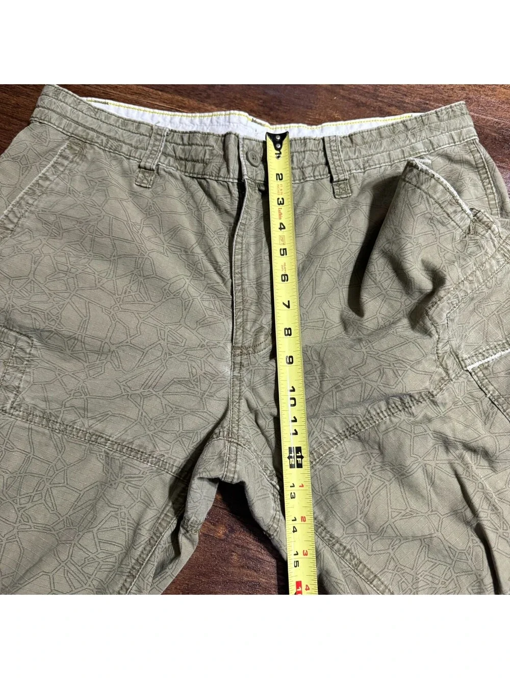 Y2K The North Face A5 Series Cargo Shorts Men’s 36 RARE COLOR Camo Green Hiking